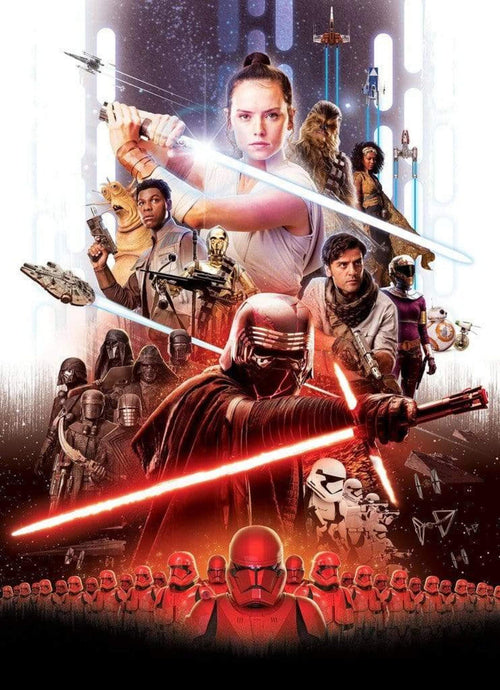 4 4113 komar star wars ep9 movie poster rey 184x254cm 4 Partes | Yourdecoration.es