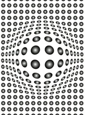 5006 4 wizard genius dots black and white Fotomural Tejido No Tejido 192x260cm 4 Tiras | Yourdecoration.es