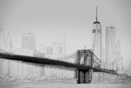 5018 8 wizard genius new york art illustration black and white Fotomural Tejido No Tejido 384x260cm 8 Tiras 11838326 7098 4fd6 9002 7782d5027924 | Yourdecoration.es