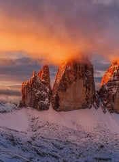 5063 4 wizard genius mountain peaks in italy Fotomural Tejido No Tejido 192x260cm 4 Tiras | Yourdecoration.es