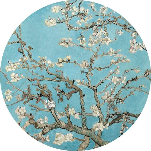 5454 r wizard genius van gogh almond blossom Fotomural Tejido No Tejido 140x140cm Redondo | Yourdecoration.es