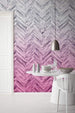 6000a vd4 komar herringbone pink Fotomural Tejido No Tejido 400x250cm 4 Tiras Ambiente | Yourdecoration.es