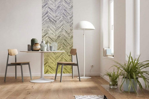 6000c vd1 komar herringbone yellow Fotomural Tejido No Tejido 100x250cm 1 Tira Ambiente | Yourdecoration.es