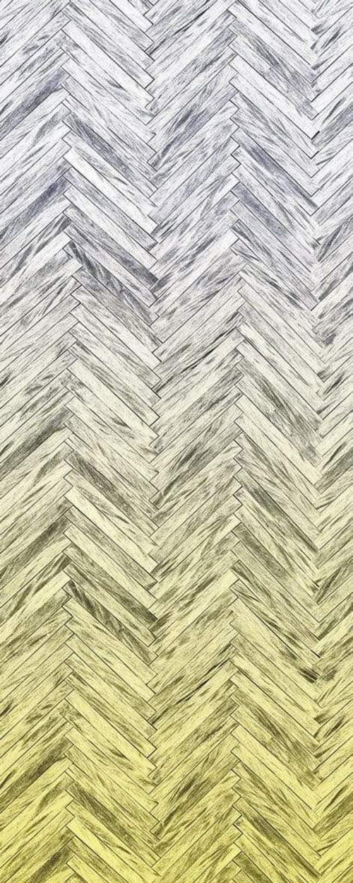 6000c vd1 komar herringbone yellow Fotomural Tejido No Tejido 100x250cm 1 Tira | Yourdecoration.es