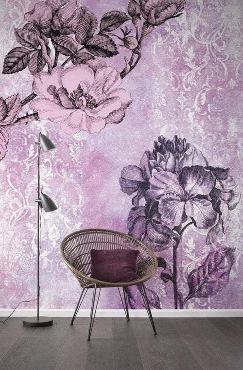 6032b vd2 komar baroque pink Fotomural Tejido No Tejido 200x250cm 2 Tiras Ambiente | Yourdecoration.es