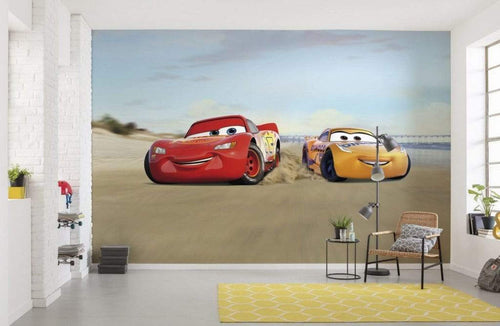 8 4100 komar cars beach race Fotomural 368x254cm 8 Partes Ambiente | Yourdecoration.es