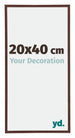 Annecy Plastico Marco de Fotos 20x40cm Marron Parte delantera Tamano | Yourdecoration.es