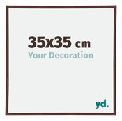 Annecy Plastico Marco de Fotos 35x35cm Marron Parte delantera Tamano | Yourdecoration.es