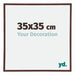 Annecy Plastico Marco de Fotos 35x35cm Marron Parte delantera Tamano | Yourdecoration.es