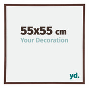 Annecy Plastico Marco de Fotos 55x55cm Marron Parte delantera Tamano | Yourdecoration.es