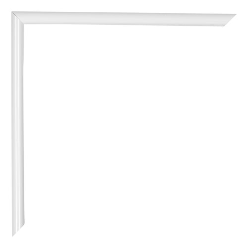 Annecy Plastico Marco de Fotos 67x98cm Blanco Brillante Detalle Esquina | Yourdecoration.es