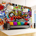 Artgeist Colorful Graffiti Fotomural Tejido No Tejido Ambiente | Yourdecoration.es