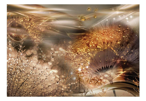 Artgeist Dandelions World Gold Fotomural Tejido No Tejido | Yourdecoration.es