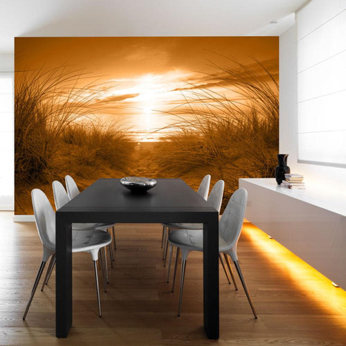 Artgeist Strand Sepia Fotomural Tejido No Tejido Ambiente | Yourdecoration.es