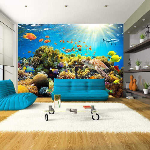 Artgeist Underwater Land Fotomural Tejido No Tejido Ambiente | Yourdecoration.es