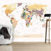 Artgeist World Map Fotomural Tejido No Tejido Ambiente | Yourdecoration.es