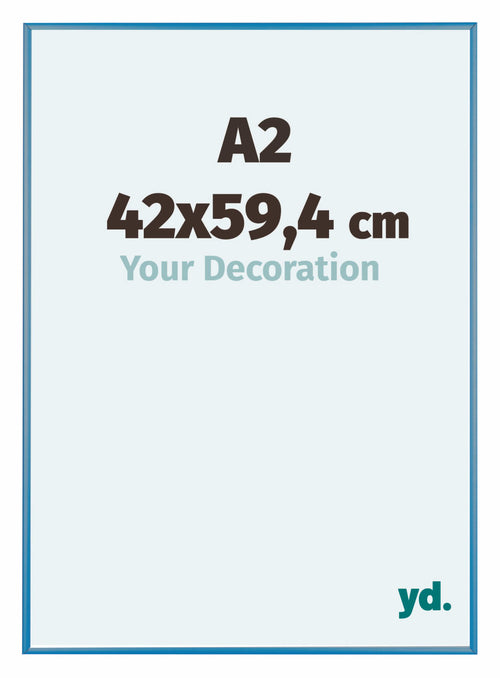 Austin Aluminio Marco De Fotos 42x59 4cm A2 Acero Azul Delantera Tamano | Yourdecoration.es