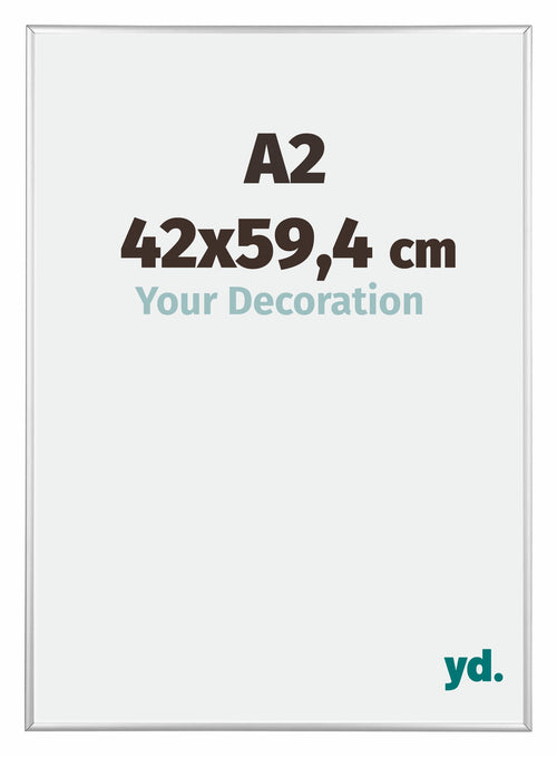 Austin Aluminio Marco De Fotos 42x59 4cm A2 Plateado Muy Brillante Delantera Tamano | Yourdecoration.es