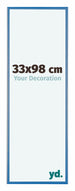 Austin Aluminio Marco de Fotos 33x98cm Azul Acero Delantera Tamano | Yourdecoration.es