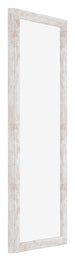 Catania MDF Marco de Fotos 20x60cm Blanco lavado Parte delantera Oblicuo | Yourdecoration.es