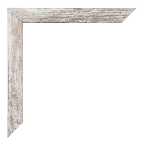 Catania MDF Marco de Fotos 24x32cm White Wash Detalle Esquina | Yourdecoration.es