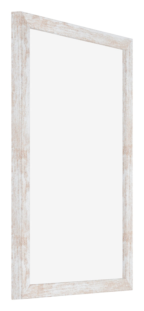 Catania MDF Marco de Fotos 32x45cm White Wash Delantera Oblicuo | Yourdecoration.es