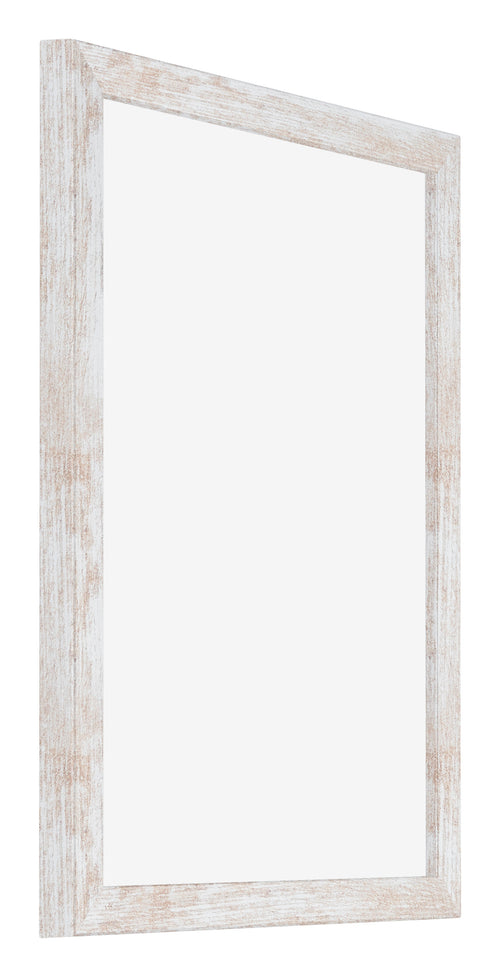 Catania MDF Marco de Fotos 46x61cm White Wash Delantera Oblicuo | Yourdecoration.es