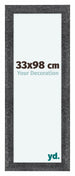 Como MDF Marco de Fotos 33x98cm Gris Barrido Delantera Tamano | Yourdecoration.es