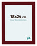 Como MDF Marco de Fotos 36x48cm Vino Tinto Barrido Delantera Tamano | Yourdecoration.es