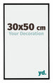 Evry Plastico Marco de Fotos 30x50cm Negro Mat Parte delantera Tamano | Yourdecoration.es