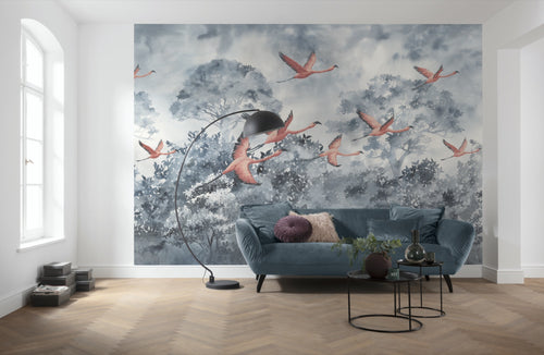 Komar Fotomural Tejido No Tejido Inx8 053 Flamingos In The Sky Interieur | Yourdecoration.es