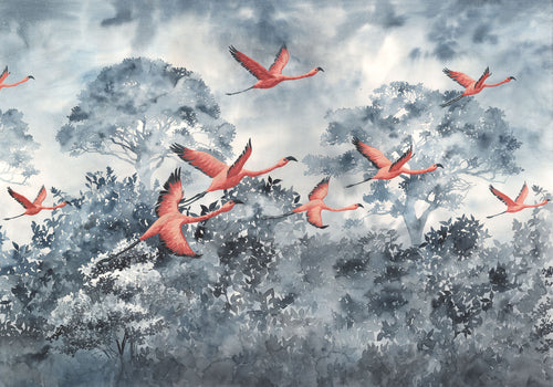 Komar Fotomural Tejido No Tejido Inx8 053 Flamingos In The Sky | Yourdecoration.es