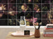 Komar Fotomural Tejido No Tejido Inx8 080 Tiles Flowers Details | Yourdecoration.es