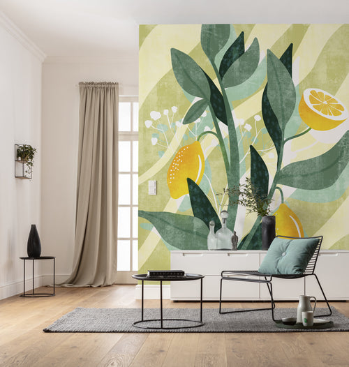 Komar Lemon Fresh No Tejido Fotobehang 200x250cm 4 tiras Ambiente | Yourdecoration.es