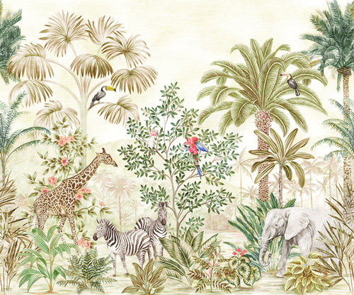 Komar Wild Wonderland No Tejido Fotobehang 300x250cm 3 tiras | Yourdecoration.es