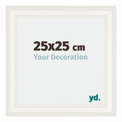 Londen Madera Marco de Fotos 25x25cm Blanco Parte delantera Tamano | Yourdecoration.es