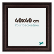 Londen Madera Marco de Fotos 40x40cm Marron Wengue Parte delantera Tamano | Yourdecoration.es