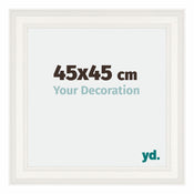 Londen Madera Marco de Fotos 45x45cm Blanco Parte delantera Tamano | Yourdecoration.es