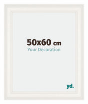 Londen Madera Marco de Fotos 50x60cm Blanco Parte delantera Tamano | Yourdecoration.es