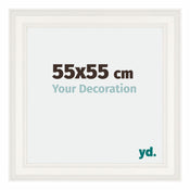 Londen Madera Marco de Fotos 55x55cm Blanco Parte delantera Tamano | Yourdecoration.es