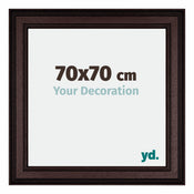 Londen Madera Marco de Fotos 70x70cm Marron Wengue Parte delantera Tamano | Yourdecoration.es