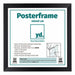 Marco de Poster MDF 40x40cm Negro Mate Parte delantera Tamano | Yourdecoration.es