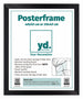 Marco de Poster MDF 40x50cm Negro Mate Parte delantera Tamano | Yourdecoration.es