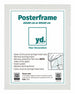 Marco de Poster MDF 60x80 Blanco Mate Parte delantera Tamano | Yourdecoration.es