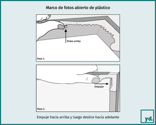 Marco de fotos de plástico abierto | Yourdecoration.es