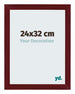 Mura MDF Marco de Fotos 24x32cm Vino Tinto Barrido Delantera Tamano | Yourdecoration.es