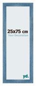 Mura MDF Marco de Fotos 25x75cm Claro Azul Barrido Delantera Tamano | Yourdecoration.es