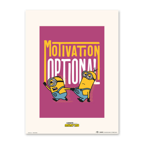 Póster Minions Motivation Optional 30x40cm