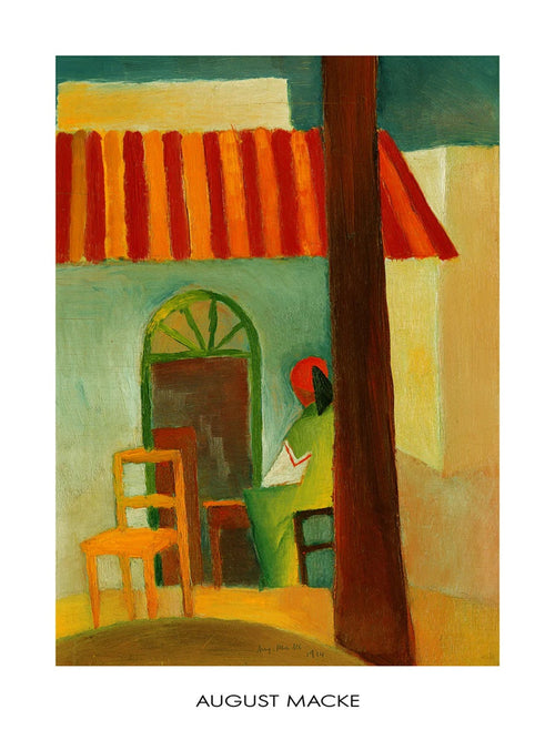 PGM AM 303 August Macke Caffe Turco Reproducción de arte 60x80cm | Yourdecoration.es