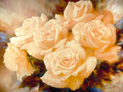 PGM LVI 21 Igor Levashov Champagne Roses Reproducción de arte 92x72cm | Yourdecoration.es